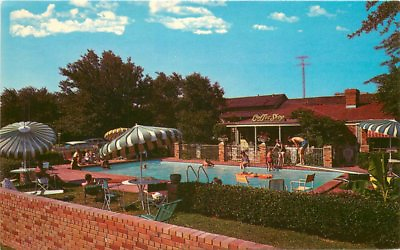 #ad Dallas Texas 1950s Town House pool roadside Davis postcard 10069 $9.61