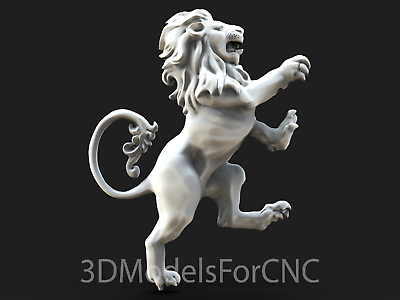 #ad 3D Model STL File for CNC Router Laser amp; 3D Printer Lion 5 $2.99