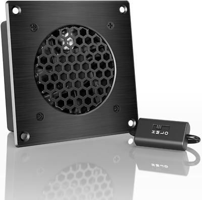 #ad Quiet Cooling Fan System 4quot; with Speed Control for Home Theater AV Cabinets $36.81