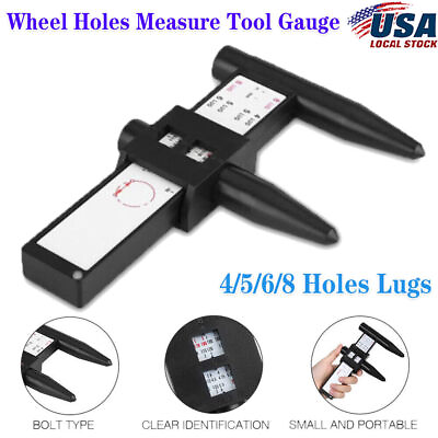 #ad 4 5 6 8 Lug Car Truck Wheel Rims New Rim Wheel Bolt Pattern Measuring Gauge Tool $22.30