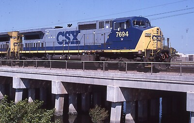 #ad Original Train Slide CSX C40 W #7694 03 1999 Tampa Florida #3 $4.50