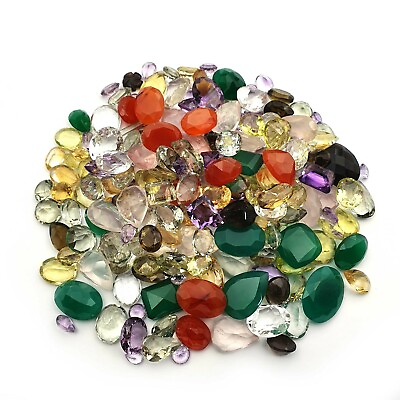 #ad #ad Natural Mix Faceted Loose Gemstone Wholesale Lot $22.67