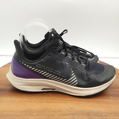 #ad Nike Air Zoom Pegasus 36 Running Shoes Womens Sz 6.5 AQ8006 002 Black Purple $18.02