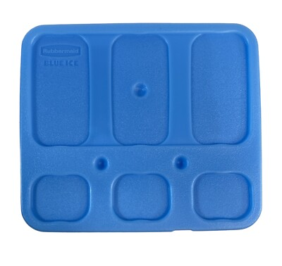 #ad Rubbermaid Blue Ice Pack Cooler Refreeze Stackable Dishwasher Safe 8.5quot; x 7quot; $14.95