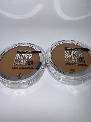 #ad Maybelline Super Stay Matte 24HR Hybrid Pressed Powder Foundation 340 0.21oz X2 $6.00