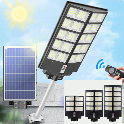 #ad #ad Solar Power 1000W LED Lights PIR Motion Sensor Outdoor Security Lamp Wall Garden $22.39