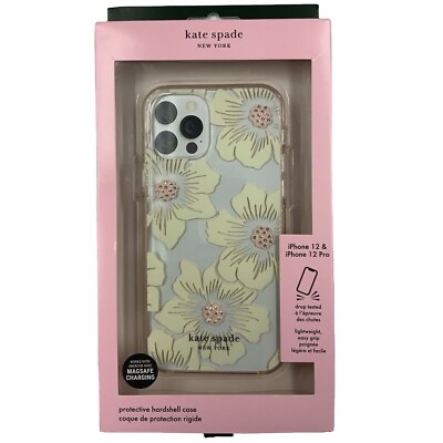 #ad Kate Spade NY Protective Hardshell Case for iPhone 12 amp; 12 Pro 6.1” HollyHock $11.29
