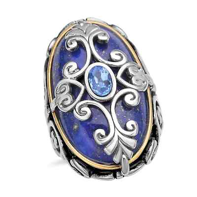 #ad Gifts Jewelry Lapis Blue Crystal Fashion Cocktail Ring for Stainless Steel $17.99