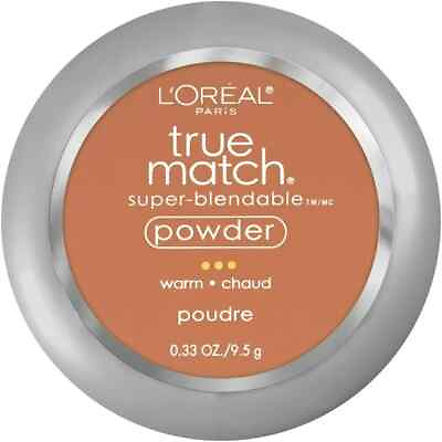 #ad L#x27;Oreal Paris True Match Super Blendable Oil Free Makeup Powder W8 Creme Cafe $9.99