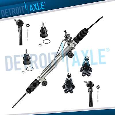 #ad 7pc Power Steering Rack and Pinion Ball Joint Tie Rods for GMC Sierra 1500 2WD $224.45