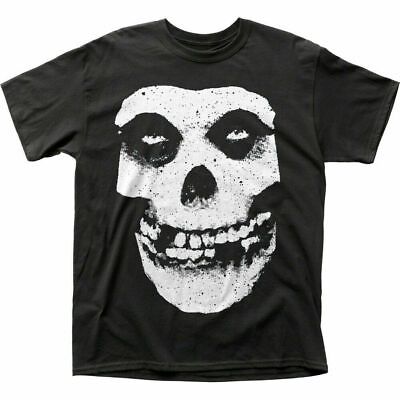 #ad Misfits Skull amp; Logo T Shirt Mens Licensed Rock N Roll Retro Band Tee New Black $17.49