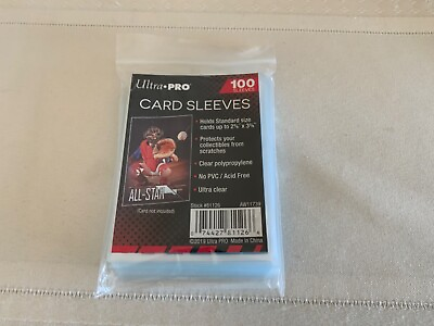 #ad 100 Ultra Pro Soft Sleeves Sports and Gaming Cards READ DESCRIPTION $3.33