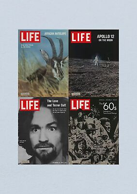 #ad Life Magazine Lot of 4 Full Month December 1969 5 12 19 26 Space Race Era $81.00