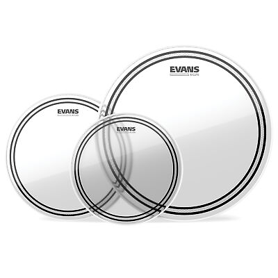 #ad Evans EC2 Tompack Clear Fusion 10 inch 12 inch 14 inch $55.99