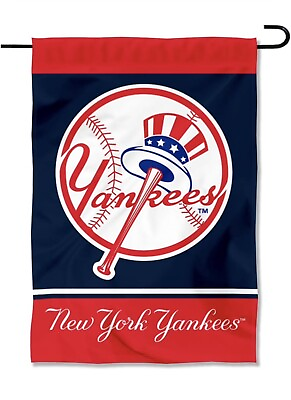 #ad MLB New York Yankees Vintage Throwback Double Sided Garden Flag NY Yankees Flag $9.99