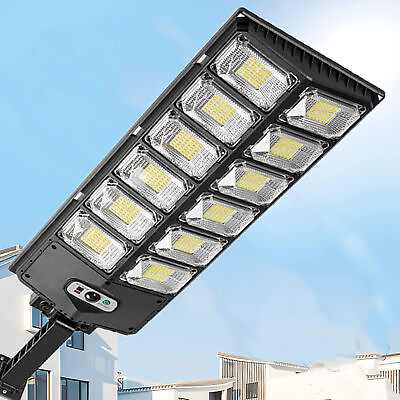 #ad Commercial 1000000LM 504 LED Outdoor Dusk to Dawn Solar Street Light Road Lamps $17.99