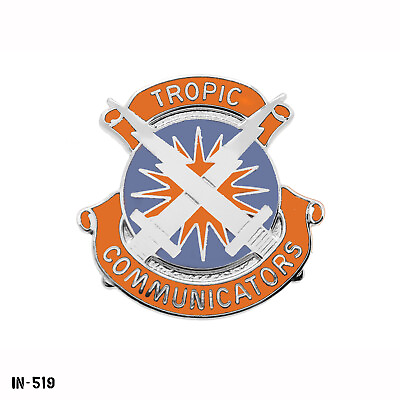 #ad US Army DUI 106th Signal Brigade Tropic Communicators Pin NOS NS Meyer USA $7.99