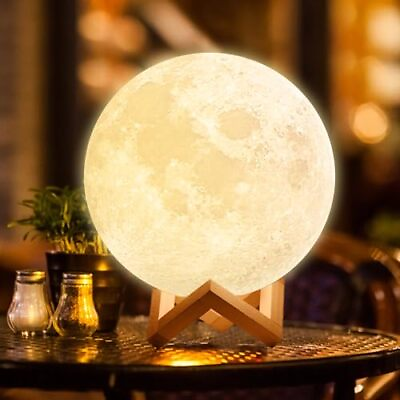 #ad Rechargeable Moon Lamp for Adult Kids 5.9inch 3D Moon Lights for Bedroom Un... $17.60