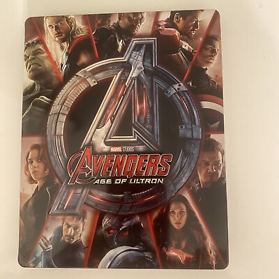 #ad Avengers Age of Ultron Steelbook Blu ray 4k HD 2015 Best Buy Exclusive $50.00