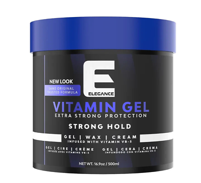 #ad Elegance Vitamin Gel Extra Strong Hold Protection Styling Gel 16.9oz 500ml $14.95