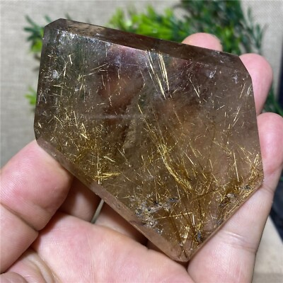#ad 209g Natural Golden Rutilated Quartz Crystal $79.99