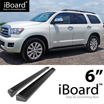 #ad Running Board Style Side Step 6in Aluminum Black Fit Toyota Sequoia 08 22 $209.00