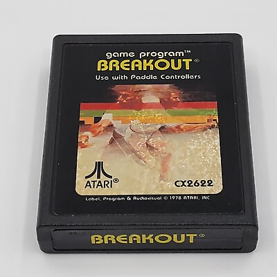 #ad Breakout Atari 2600 Cartridge Only CLEANED amp; TESTED $9.95