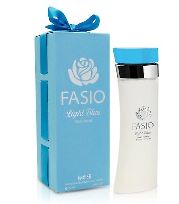 #ad Fasio Light Blue POUR FEMME by EMPER 100 ml 3.4 FL OZ NEW IN BOX $39.99