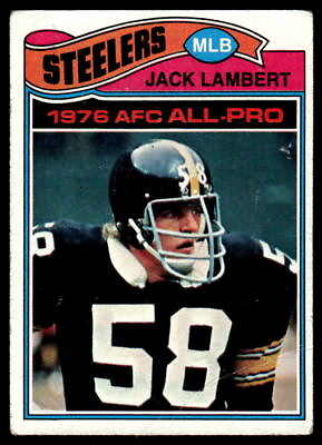 #ad 1977 Topps #480 Jack Lambert Pittsburgh Steelers HOF $5.99