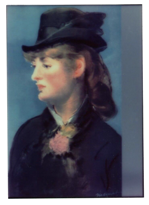 #ad Model At Folies Bergeres Edouard Manet Art Demo Print 5quot; x 7quot; Lenticular 3D 3 D $4.99