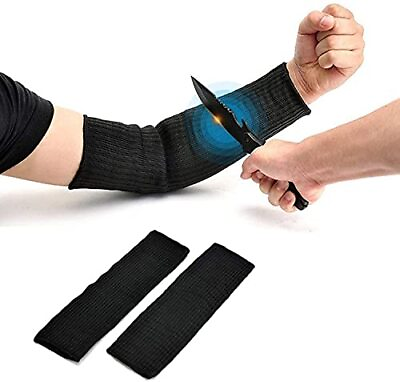 #ad 35mm Arm Protection Sleeve Anti Cut Burn Resistant Sleeves Black Sleeve Level... $15.78