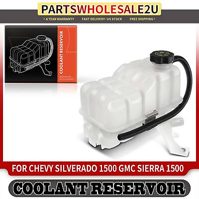 #ad Engine Coolant Reservoir Recovery Tank w Sensor for Chevy Silverado GMC Sierra $42.19