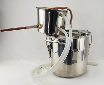 #ad Stainless Steel Alcohol Still 2 Gal 8L Distiller Boiler Pot Copper $79.99
