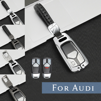 #ad Zinc Alloy Cover Protect Remote Holder Case For Audi Q7 A5 Q5L RS5 TT RS Key Fob $29.69