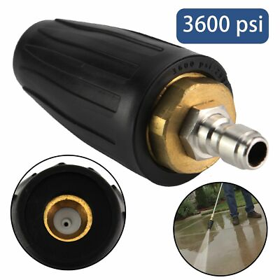 #ad 3600 4000PSI High Pressure Washer Turbo Nozzle Rotating Spray Tip 3 4GPM 1 4quot; US $15.80