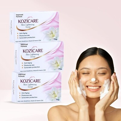 #ad Kozicare Skin Lightening Soap 75g each 3 Soap ll FREE SHIPPING $14.24