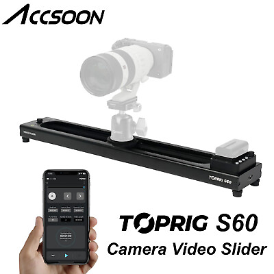 #ad Accsoon TOPRIG S60 60cm Motorized Focusing Camera Video Slider Rail APP Control $303.05