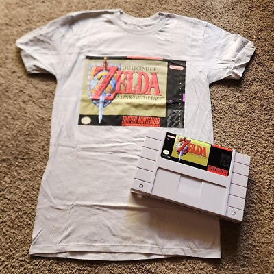 #ad Legend of zelda a link to the past t shirt with cool shirt case $15.00