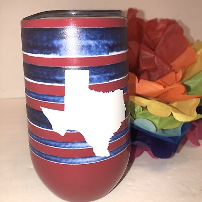 #ad 16oz stemless Texas NEW Destination Holiday Tumbler For Cold Beverage $12.99