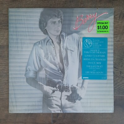 #ad Barry Manilow Barry 1980 Record Vinyl 33 RPM 12quot; LP AL 9537 Hype Sticker $10.00