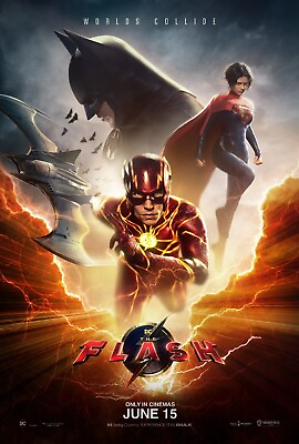 #ad THE FLASH DC WORLDS COLLIDE 13x19quot; GLOSSY MOVIE POSTER $12.00