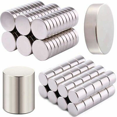#ad Diameter 1mm 80mm Very Strong Rare Earth NdFeb Round Cylinder Neodymium Magnets $87.11