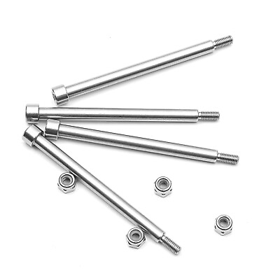 #ad NEW TRAXXAS For X Maxx 4*56mm steel A arm pin PIN with M3 nut Repair Parts $11.63