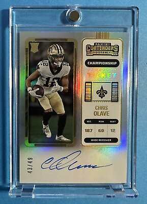 #ad 2022 Contenders Championship Ticket 49 Chris Olave Rookie On Card Auto 🎰 $99.95