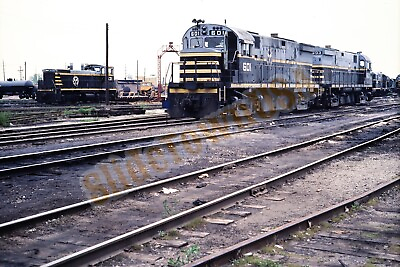 #ad Vtg 1981 Train Slide 601 Belt Railway of Chicago Engine Lagrange X7R161 $7.50