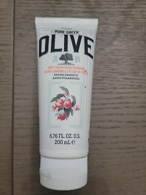 #ad KORRES Pure Greek Olive Body Cream Peach Blossom 6.76 fl oz. New and Sealed $17.75