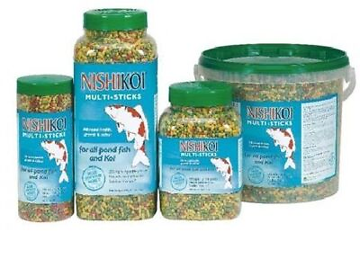 #ad NISHIKOI MULTI STICKS 205G 415G 800G 1575G FLOATING FISH FOOD KOI POND GARDEN GBP 27.45