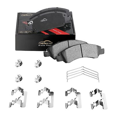 #ad CHEINAUTO Brake Pads STP1567 4Pcs Premium Ceramic Front Disc Brake Pads Set $23.99