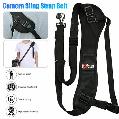 #ad Universal Quick Rapid Single Shoulder Sling Belt Neck Strap For Camera DSLR SLR $10.98