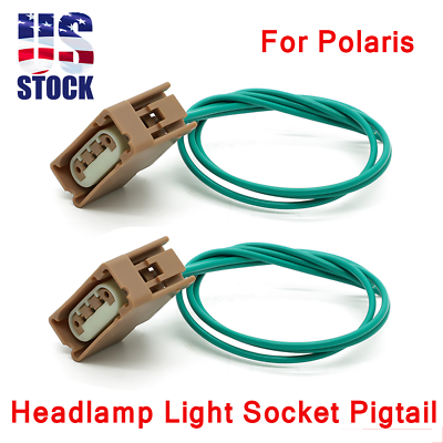 #ad For Polaris Headlamp Light Socket Pigtail Connector Brake Tail Lamp Turn Signal $11.99